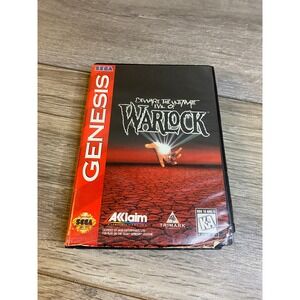 Warlock Sega Genesis Game with Case Acclaim 1994 16-Bit Action Dark Fantasy